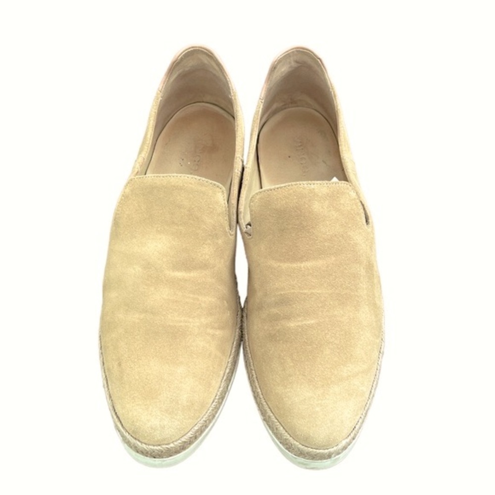 Vince Women’s Neutral Camel Suede Slip-on Espadrille Sneakers size 9.5 - Picture 2 of 10